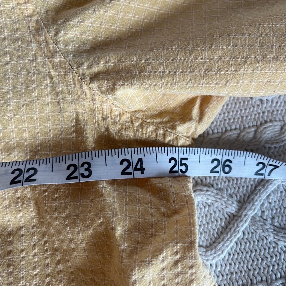 Eddie Bauer Light Yellow Short Sleeve Cotton Dress Shirt Men’s XL - Picture 14 of 14